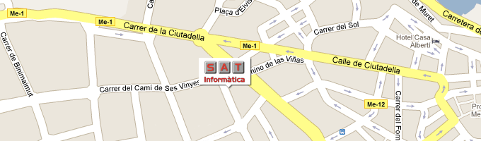 Sat Informática en Google Maps